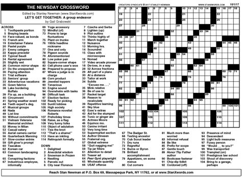 sunday printable crosswords