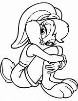 Bunny Coloring Pages Looney Tunes Para Babs Lola Cartoon Pintar Disney sketch template