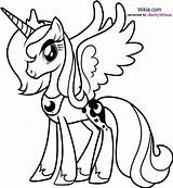 Pony Little Coloring Luna Pages Princess Boyama Kaynak sketch template