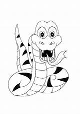 Schlange Ausmalbild Feito Desenhar Malvorlagen Snakes sketch template