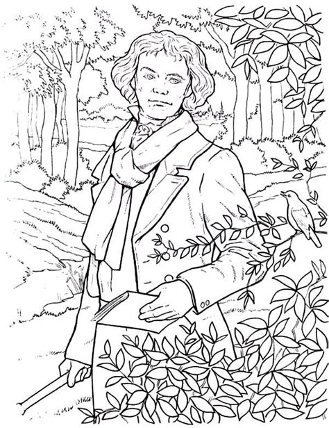 beethoven beethoven  great composers coloring pages coloring