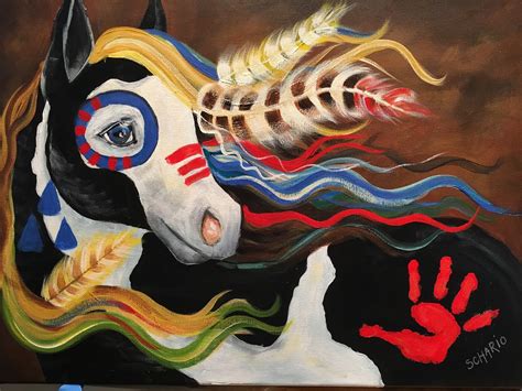 journey  art  sherpas war pony painting