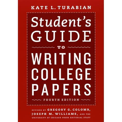 students guide  writing college papers fourth edition walmart