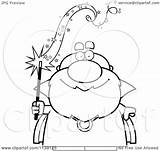 Wand Wizard Bald Holding Magic Coloring Clipart Cartoon Outlined Vector Cory Thoman Regarding Notes sketch template
