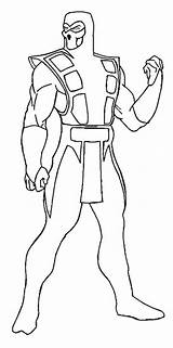 Mortal Kombat Zero Scorpion Colorir Colorindo sketch template
