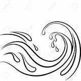 Wave Drawing Cartoon Waves Coloring Ocean Outline Drawings Pages Water Clipart Getdrawings Template sketch template