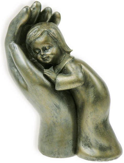skulptur maedchen  hand  cm bronze skulpturen schmuck