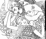 Klimt Coloring Adults Pages Gustav Il Colouring Choose Board Adult sketch template