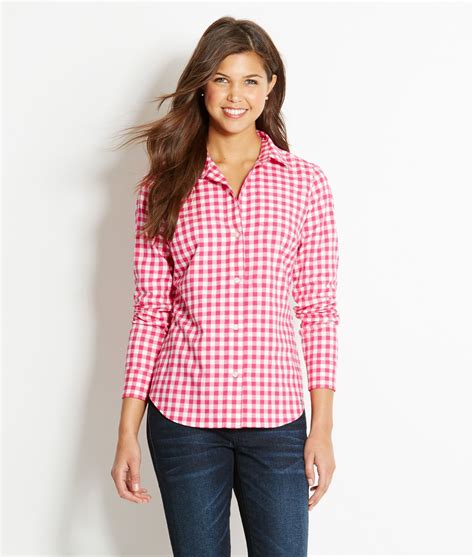 shop shirts gingham flannel shirt for women vineyard