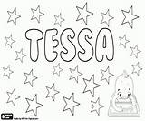 Tessa Tessie Tess Bambina Nomi Menina Nomes sketch template