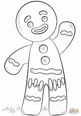 Gingerbread Drawing Shrek sketch template