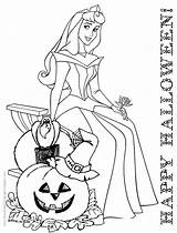 Halloween Coloring Princess Disney Pages Printable Belle Kids Color Aurora Princesses Sheets Colouring Cute Book Print Barbie Adult Beauty Sleeping sketch template