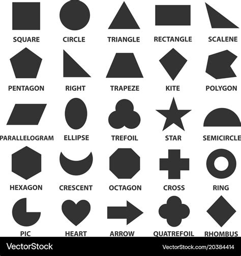 simple geometric shapes royalty  vector image