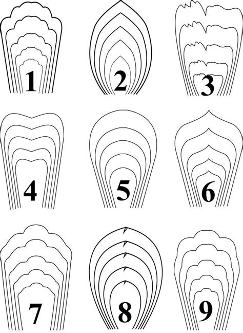 printable crepe paper flower templates addictionary