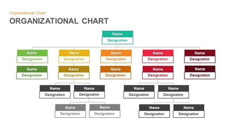 organizational chart hierarchy keynotes  powerpoint template