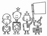 Ipad Coloring Pages Pro Color Robot Robots Trying Apple Drawings Any Line If sketch template