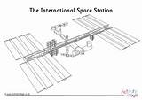 Station Space International Coloring Pages Colouring Template sketch template