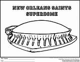 Superdome Orleans Coloring Template Pages Sketch sketch template