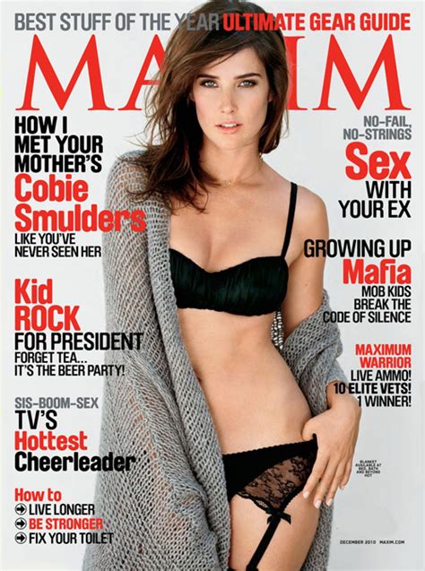 Sexy Cobie Smulders Covers Maxim December 2010 Latest Beach Events News