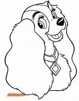 Lady Coloring Tramp Pages Disney Disneyclips Jock Peg Printable Funstuff sketch template