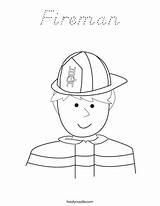 Coloring Fireman Outline Favorites Login Add sketch template