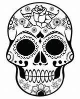 Coloring Pages Head Skeleton Skull Printable Cool Sugar Skulls Color Getcolorings Print sketch template