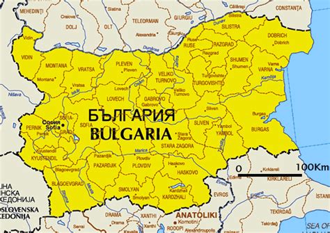 kaart oost europa landen kaart bulgarije en sofia vakantie provincies zwarte zee oost europa