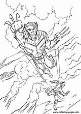 Coloring Wolverine Kids Marvel Pages Printable sketch template