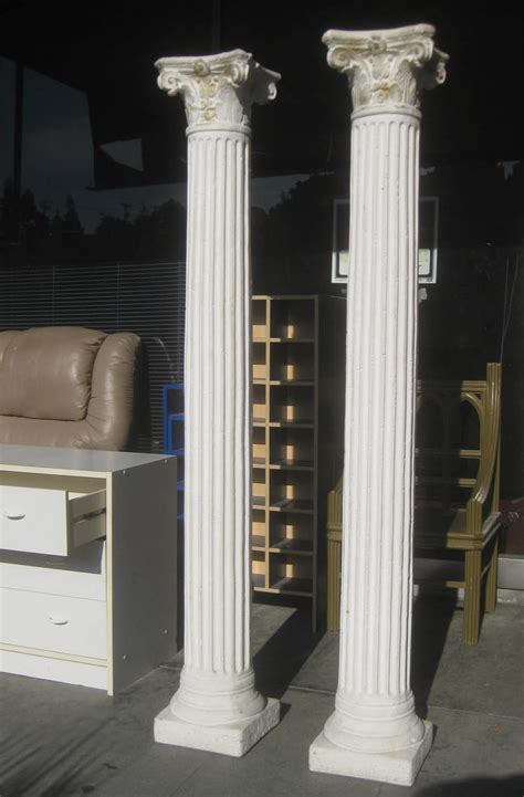 uhuru furniture collectibles sold  tall plaster columns