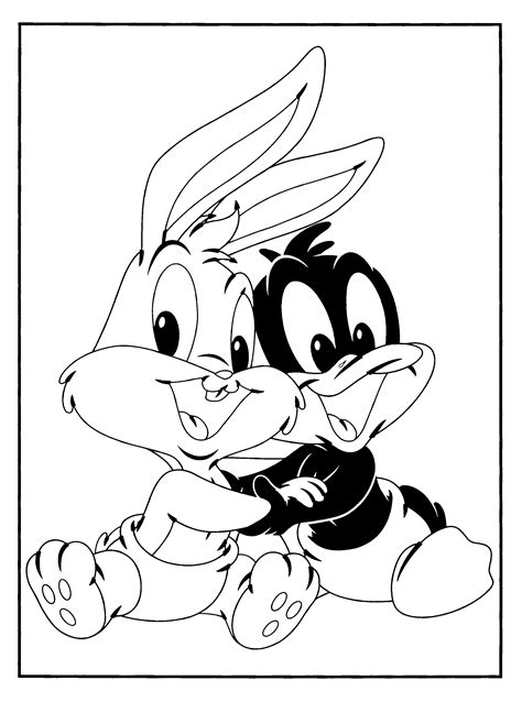coloring page baby looney tunes coloring pages