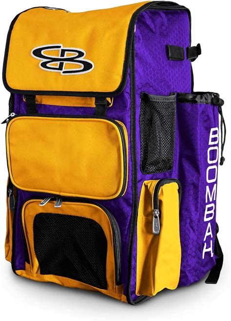 amazoncom boombah superpack bat pack backpack version  wheels holds    bats