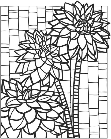 mosaic drawing patterns  paintingvalleycom explore collection