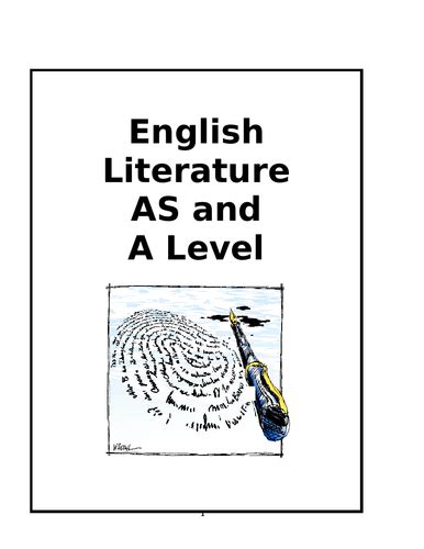 level english literature handbook  students teaching resources