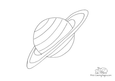 coloring page planet saturn  coloring pages