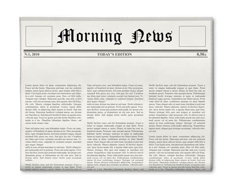 newspaper headline template newspapers front page template  white