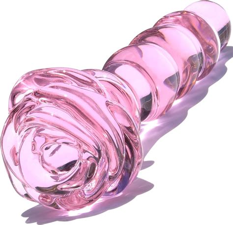 Glass Anal Beads Butt Plug Prostate Massager With Long Neck