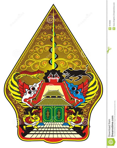wayang stock illustration illustration  pandawa javanese
