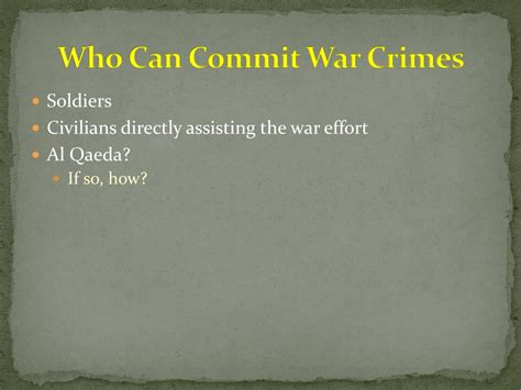 ppt war crimes powerpoint presentation free download