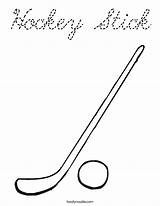 Hockey Stick Coloring Cursive Outline Built California Usa sketch template
