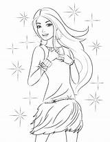 Barbie Coloring Pages Printable Getcolorings Printables sketch template