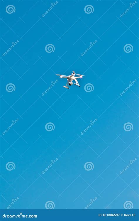 drone flying  blue sky stock image image  gulf