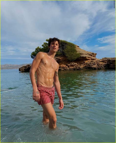 Photo Shawn Mendes Shirtless In Mallorca 04 Photo 4600416 Just Jared