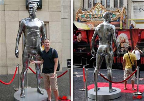 David Beckham S Nearly Nude Statue Unveiled In Ny Soccer