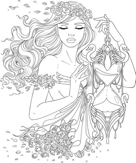 lady coloring pages  getdrawings
