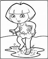 Dora Water sketch template