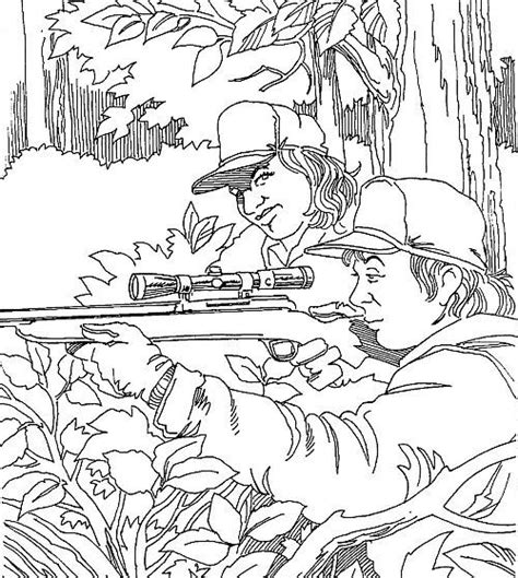 deer hunting coloring pages