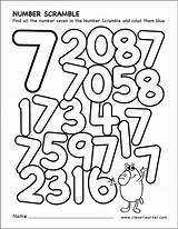 Number Worksheet Preschool Scramble Numbers Coloring Worksheets Scrambled Activity Cleverlearner Activities Kindergarten Printables Writing Math sketch template