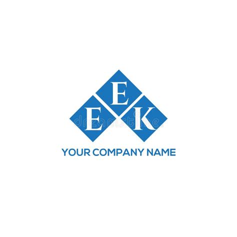 eek letter logo design  black background eek creative initials letter logo concept eek