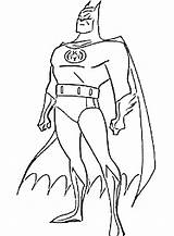 Batman Coloring Superheroes Pages Printable Drawing sketch template