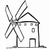 Coloring Mill Molino Viento Dibujo Colorear Para Quijote Don Dibujos Imagen sketch template